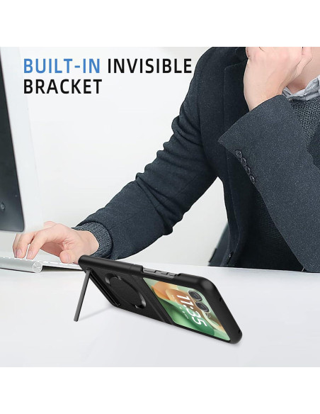 Funda Haeuorey para Motorola Razr 2025/2024 con Soporte y Protector Funda Haeuorey para Motorola Razr 2025/2024 con Soporte y Protector