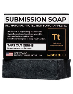 Jabón de Aceite de Árbol de Té Gold BJJ 113g Carbón Activado