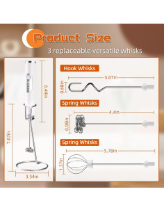 Espumador de Leche Eléctrico Genérico DADANQI 3 Velocidades 2