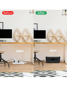 Caja Organizadora de Cables Gabfu 31x13.5x13 cm Negra 2