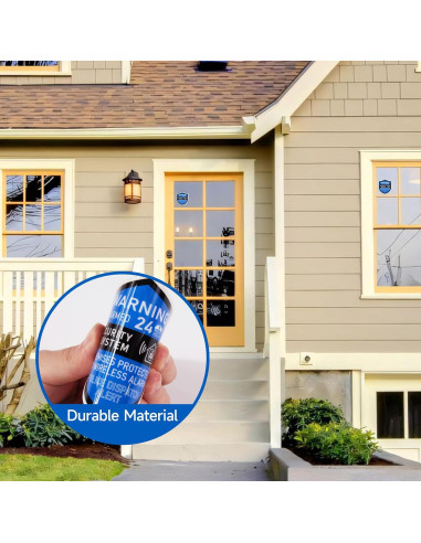 3 Piezas Señales de Alarma de Seguridad LUHIMO Vinilo 6x7 cm