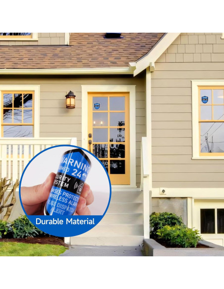 3 Piezas Señales de Alarma de Seguridad LUHIMO Vinilo 6x7 cm