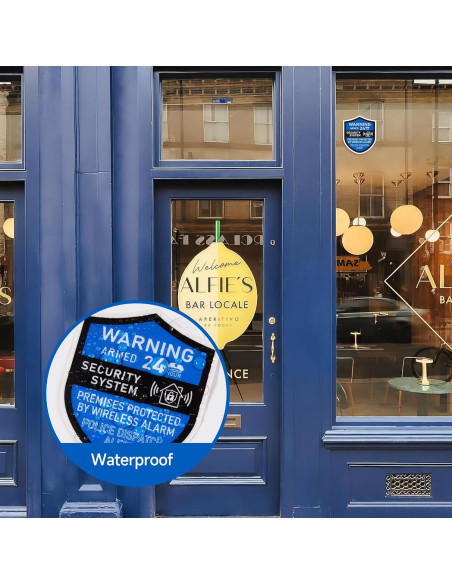 3 Piezas Señales de Alarma de Seguridad LUHIMO Vinilo 6x7 cm