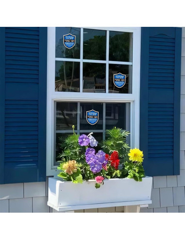 3 Piezas Señales de Alarma de Seguridad LUHIMO Vinilo 6x7 cm