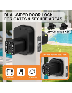 Cerradura de Puerta Richelock Doble Lado Impermeable 2.4kg 2