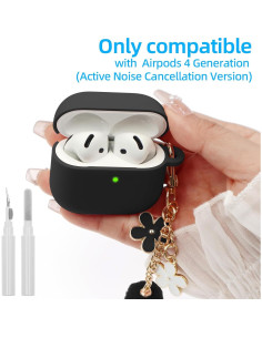 Funda Protectora Silicona CASEFUN para AirPods 4ta Gen 2024 2