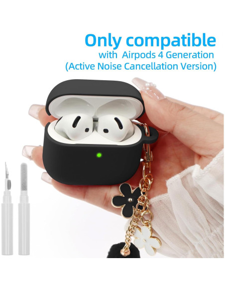 Funda Protectora Silicona CASEFUN para AirPods 4ta Gen 2024