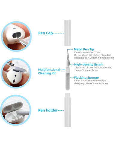 Funda Protectora Silicona CASEFUN para AirPods 4ta Gen 2024