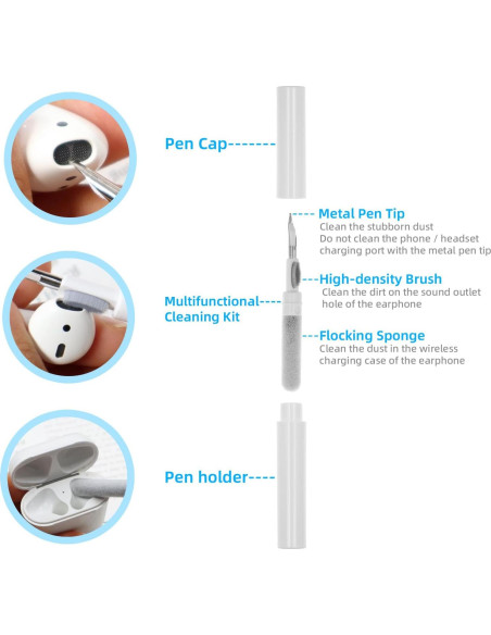 Funda Protectora Silicona CASEFUN para AirPods 4ta Gen 2024