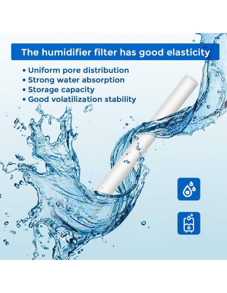40 Filtros de Algodón para Humidificador Boao 6.99 cm