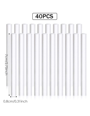 40 Filtros de Algodón para Humidificador Boao 6.99 cm