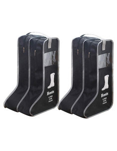 Bolsas de Almacenamiento para Botas Satisfounder 2 Pares Negro