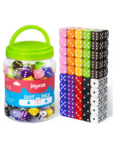 Set de Dados Estándar JoyCat 16mm 10 Colores para Juegos