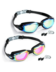 Gafas de Natación Anti-empañante Unisex - Paquete de 2