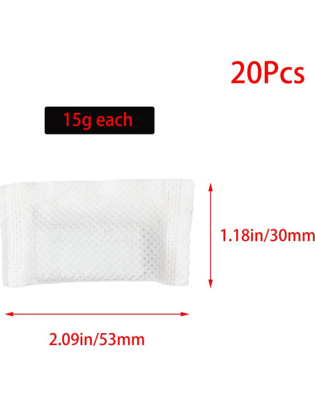 Juego de 20 Pesas para Cortinas Pocoxll - 15g Metal Blanco