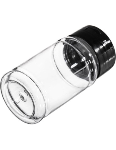 Tosnail 36 Botellas de Especias Plásticas 80ml con Tapas Negras