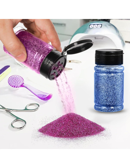 Tosnail 36 Botellas de Especias Plásticas 80ml con Tapas Negras