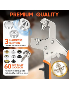 Kit de Sujetadores Toolhoper con Herramienta y 220 Piezas 2