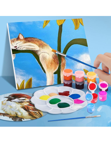 Set de Pintura Acrílica DUA MAIGA 145 Piezas 12 Colores Lavable