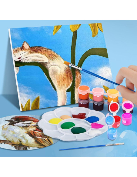 Set de Pintura Acrílica DUA MAIGA 145 Piezas 12 Colores Lavable