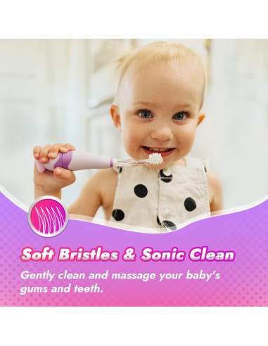 Cepillo de Dientes Eléctrico Papablic Arya para Niños 1-3 Años