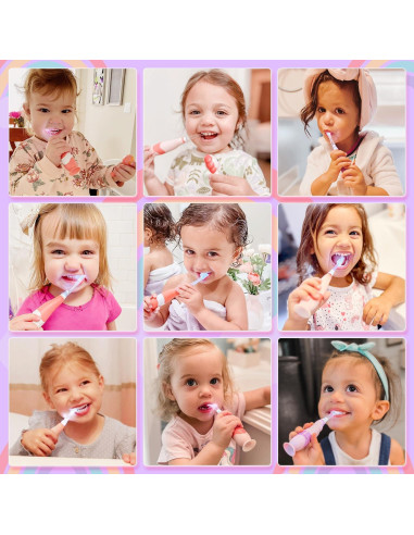 Cepillo de Dientes Eléctrico Papablic Arya para Niños 1-3 Años