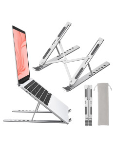Soporte para Laptop Sopholid Ajustable Aluminio Plata 10-15.6"