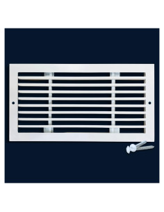 Rejilla de retorno de aire lineal Shargo 10.16x20.32 cm Blanca