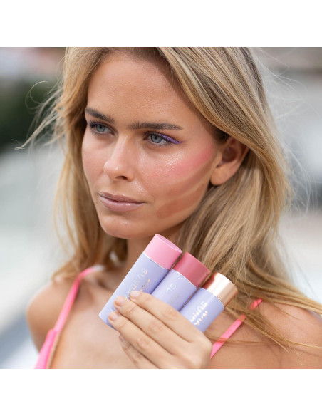 Bálsamo Brillante Mineral Naked Sundays SPF 50 - Rubor Multifuncional 8g Bronce