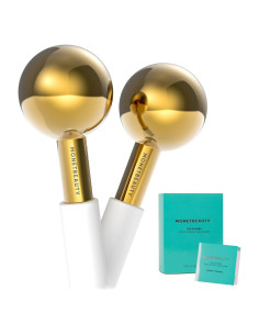 Esferas de Hielo Faciales MonétBeauty Acero Inoxidable Oro