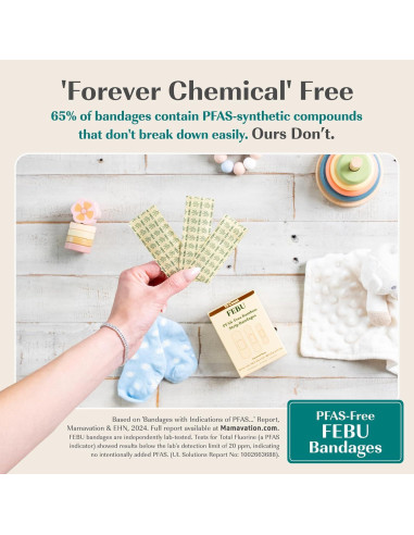 Vendajes de Tela de Bambú FEBU - Ecológicos y Biodegradables - 200 Unidades