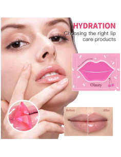 30 Mascarillas Hidratantes de Gel Minfei para Labios y Ojos 2