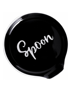 Soporte de Cuchara de Cerámica GDCZ Negro 12.7 cm para Cocina