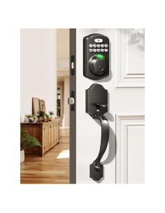 Cerradura de Puerta Biométrica Veise KS02D con Teclado y Manija