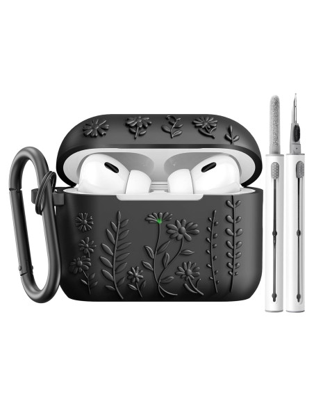 Funda Protectora AIRSPO para AirPods Pro 2da Gen Silicona Floral
