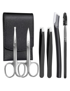 Kit de Cuidado de Cejas FANDAMEI - 6 Piezas, Acero Inoxidable