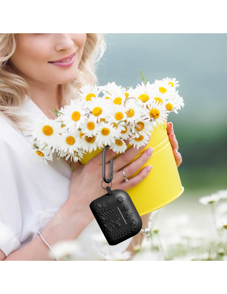 Funda Protectora AIRSPO para AirPods Pro 2da Gen Silicona Floral