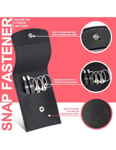 Kit de Cuidado de Cejas FANDAMEI - 6 Piezas, Acero Inoxidable 2