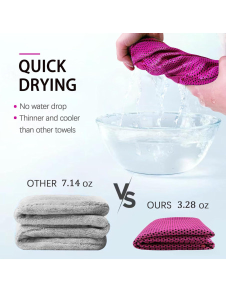 4 Toallas Enfriadoras SOYOK Microfibra 101.6x30.5 cm Multicolor