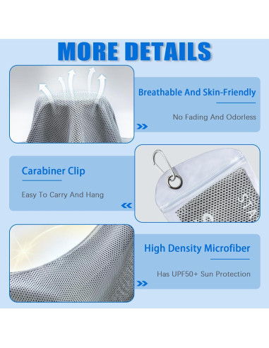 4 Toallas Enfriadoras SOYOK Microfibra 101.6x30.5 cm Multicolor