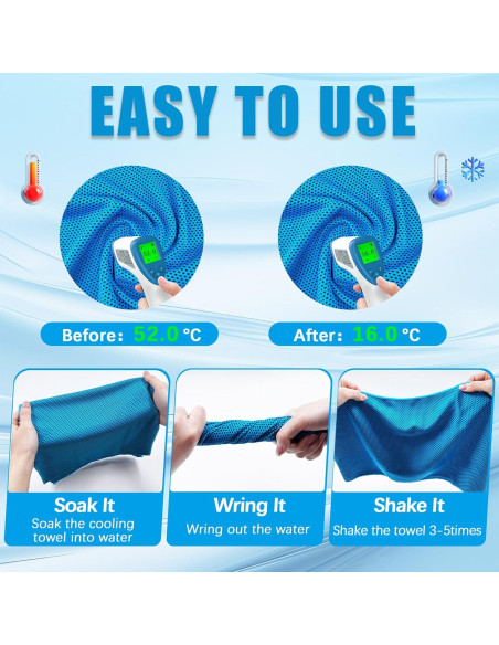 4 Toallas Enfriadoras SOYOK Microfibra 101.6x30.5 cm Multicolor