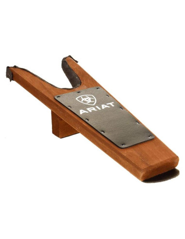 Botador de Madera Manchada ARIAT con Borde Acolchado