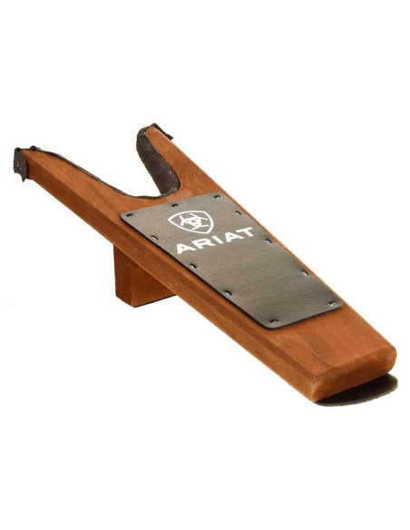 Botador de Madera Manchada ARIAT con Borde Acolchado