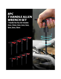 Juego de Llaves Allen T Lichamp Métrico 8 Piezas 2-10mm 2