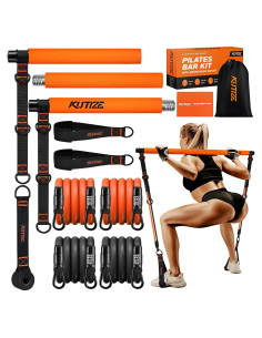 Kit de Barra de Pilates KUTIZE con Bandas de Resistencia 13.6kg