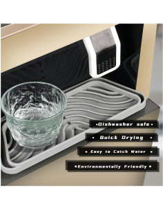 Bandeja de Goteo para Refrigerador LOLOLE 2 Piezas Silicona Negra 2