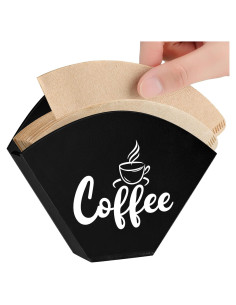 Soporte para Filtros de Café Montado en Pared Yalikop Negro