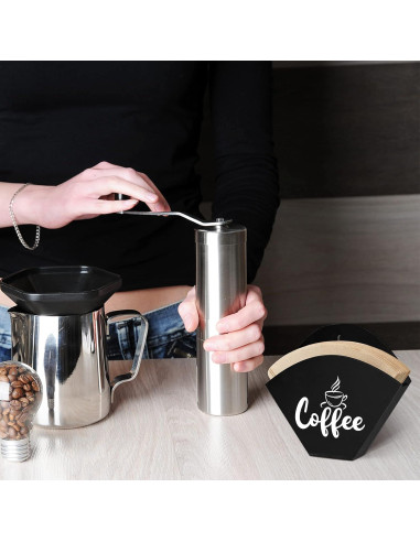 Soporte para Filtros de Café Montado en Pared Yalikop Negro