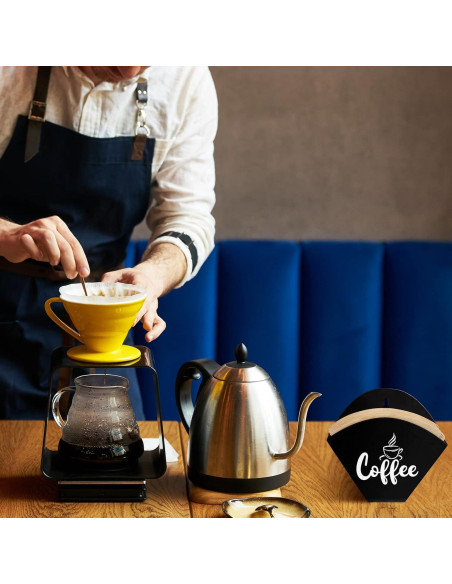Soporte para Filtros de Café Montado en Pared Yalikop Negro