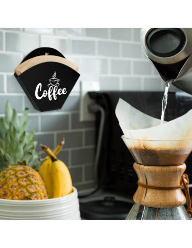 Soporte para Filtros de Café Montado en Pared Yalikop Negro